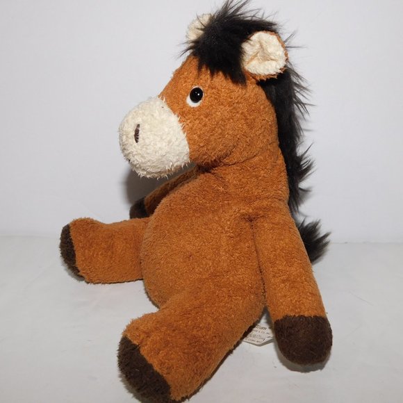 Russ Berrie Luv Pets DUM DUM Donkey Horse Pony 8" Bean Bag Plush Chamois Feel - Picture 2 of 4